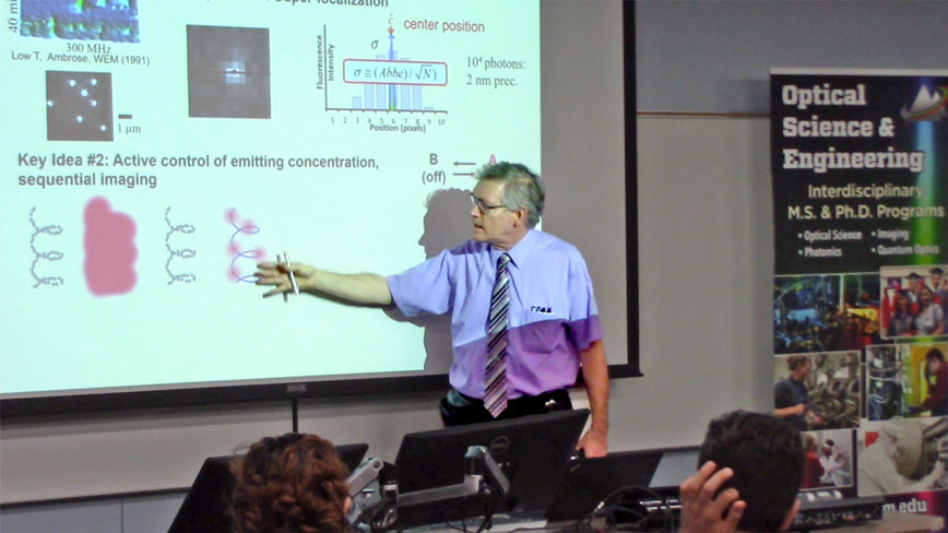 W. E. Moerner, 2014 Nobel Laureate in Chemistry, presents at OSE Seminar